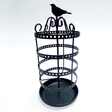 Metal Rotate Birds Jewelry Rack
