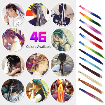 AliLeader 20 inch Handmade Dreadlocks Hair ExtensionsOmbre Crochet Hair Synthetic Crochet Braid Hair For Women