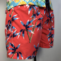 Summer quick-drying men plant patterned board shorts