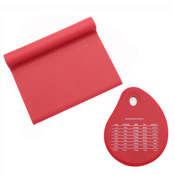 Durable Pan Dish Kitchen Food Scraper for Cleaning Pots, Pans, and Bowls with Measurement