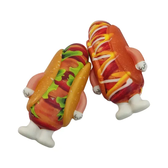 High Quality Rebound Hot Dog & Hamburger PU Foam Toy