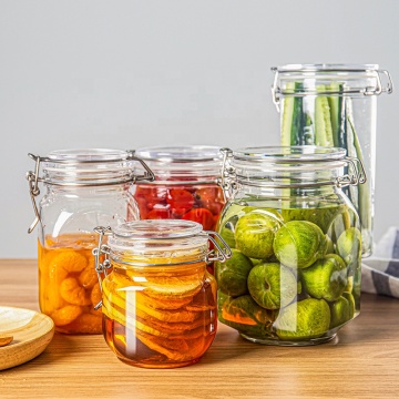 Stainless Steel Buckle PET Airtight Containers for Food Storage