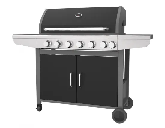 Six Burner With Side Burner Gas Barbecue Grill