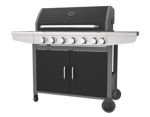 Six Burner With Side Burner Gas Barbecue Grill, High Quality Six Burner ...