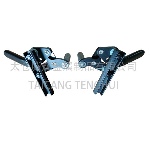 Freio de cadeira de rodas com alça de plástico com trava de segurança