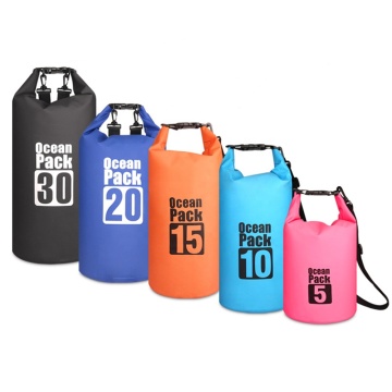 Bolsas secas impermeables de PVC de logotipo personalizado al por mayor para actividades al aire libre