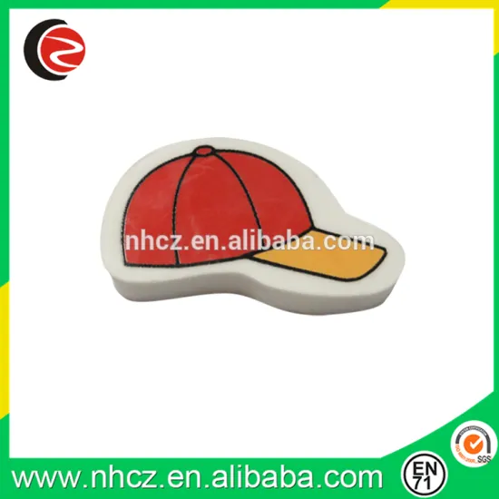 Red Sports Hat Shape Eraser