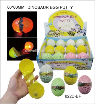 Dinosaur egg putty ,light up bouncing putty
