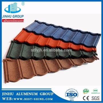 JINHU decramastic sand coated metal steel roofing roof tiles manufacturer