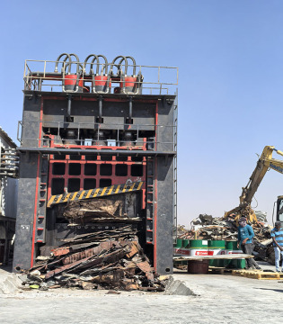 scrap metal hydraulic guillotine shear machine