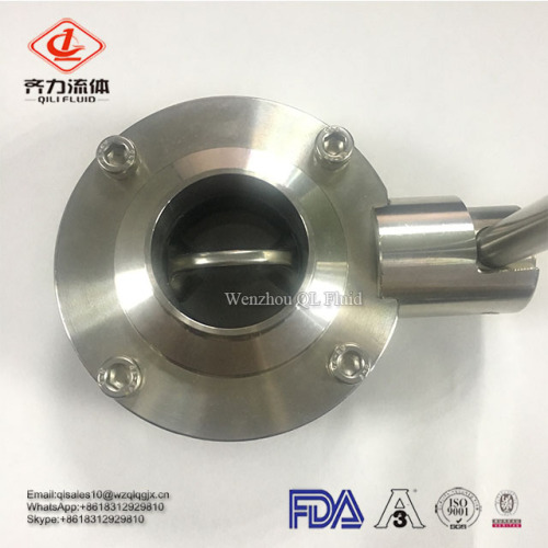 sanitary stainless steel 304/316L butterfly valve