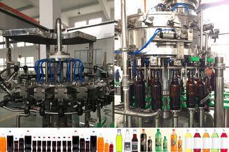 Isobaric CSD / Water / Juice Filling Machine , Glass / PET