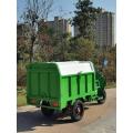 Enclosed garbage transport electric tricycle