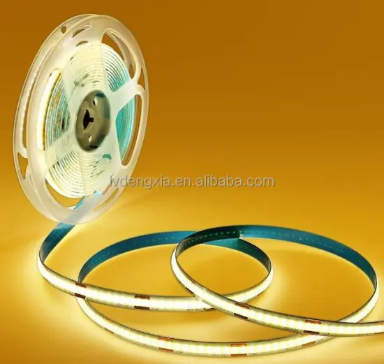 High-Brightness 320LEDs/Meter COB LED Strip Light - 12V/24V, 8mm Width, Available in 3 Color Temperatures (3000K/4000K/6000K)