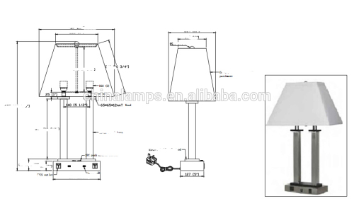 England UK power outlet UK usb port for table lamp for UK plug