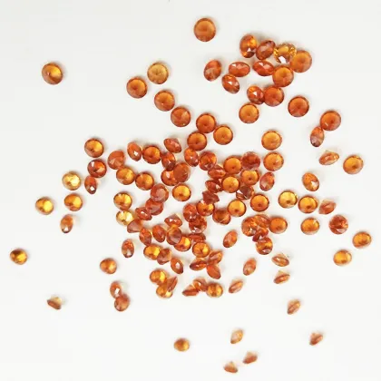 Natural Fanta Garnet Orange Round Loose Gems Wholesale