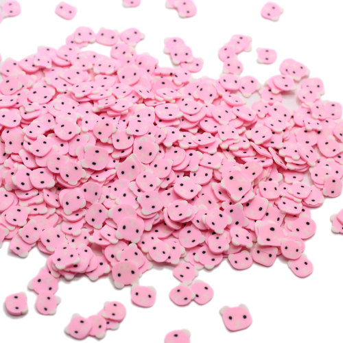6mm Red Cartoon Polymer Soft Clay Sprinkles for Crafts DIY Making Nail Art Slices Slime Material Accessories Phone Deco