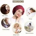 19Momme Silk Sleeping Cap Traceless Half Elastic Cap