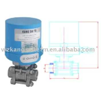 3PC Motorized Ball Valve