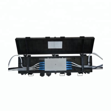 FTTX Fiber Optic Aerial Installation with PLC Splitter in Splice Closure