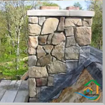 Faux stone fencing