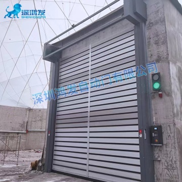 High speed rolling shutter motor for spiral door