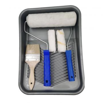 Multifunctional paint brush and roller set