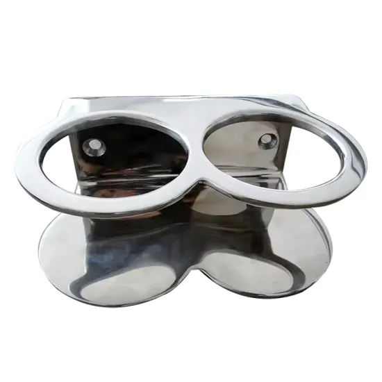 Marine Stainless Steel Double Ring Cup Holder for Boats, RVs, and Kayaks