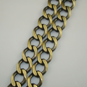 brush antique brass chain for jewelry