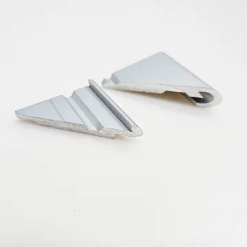 6061 6063 T5 T6 Silver Anodized Beveled Aluminium Extrusion Profiles