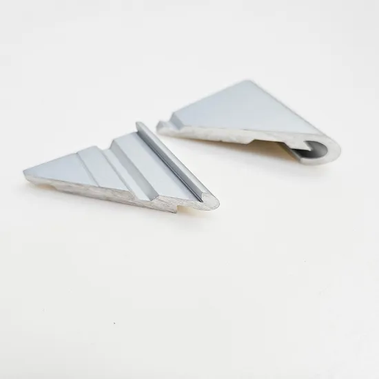 6061 6063 T5 T6 Silver Anodized Beveled Aluminium Extrusion Profiles