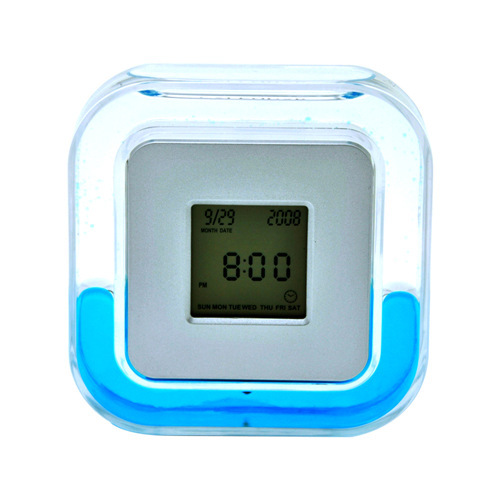 Horloge rotative LCD en plastique promotionnelle