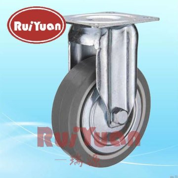 Thermoplastic rubber wheel 80kg European type indoor fixed casters