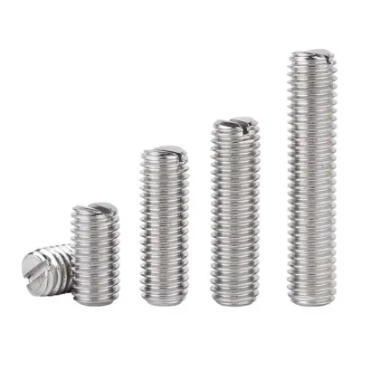 grub screw DIN551 slotted screw with flat point