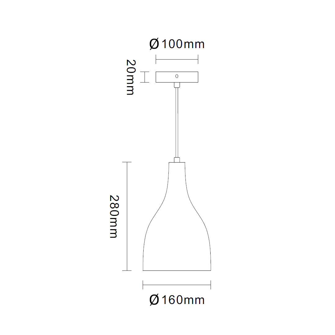 Plaster Pendant Lamp White for Dinning Room -08