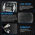 Motorcycle Truck LED Square Headlights
