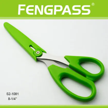 S2-1081 8-1/4" Paper Cutting / Sewing Scissors Plastic Cap