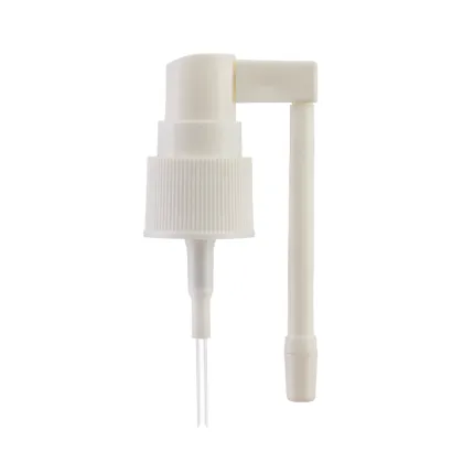 20/410 white ribbed long nozzle pharmaceutical oral sprayer
