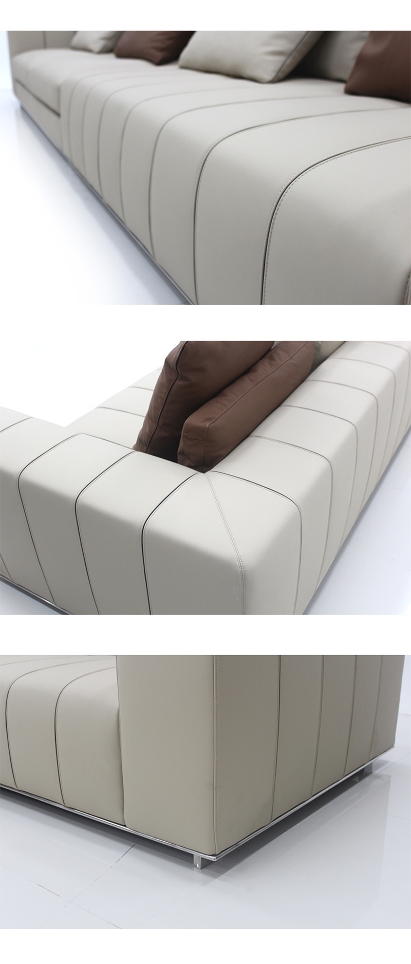 Roll Arm Sofa And Pillows