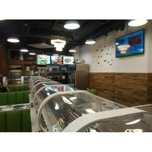 Revolving Sushi Restaurant Double heat preservation rotary sushi equipment Factory