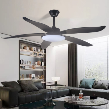 Modern 52 Inch 5 Blade DC Motor Ceiling Fan with LED Light - 220 Volts