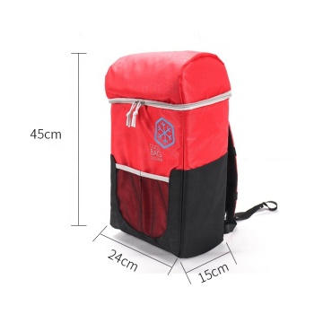 Waterproof PEVA Lining Zipper Food Delivery Hiking Thermal Insulated Cooler Backpack