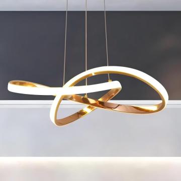 Fashionable French Gold Mall Restaurant LED Pendant Lamp