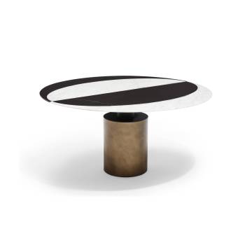 Meubels rond eettafel high-end marmeren meubels modern houten kleine witte cirkel eettafel massief hout, massief hout