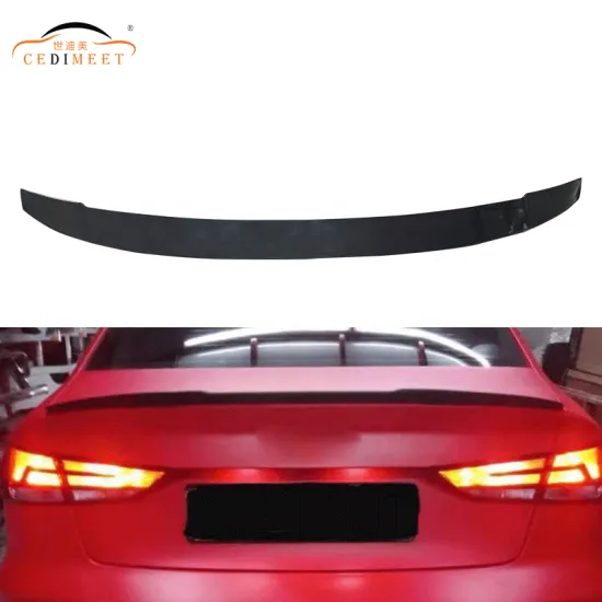 Auto Accessories Glossy Black ABS Plastic Rear Trunk Wing Spoiler for AUDI A3 A4