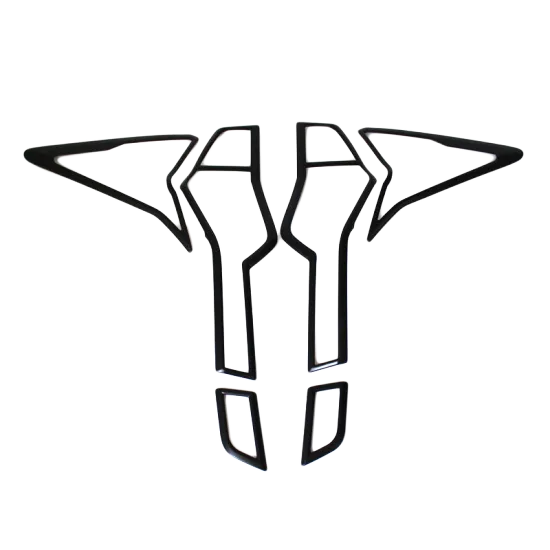 ABS Plastic tail light cover black for Montero Pajero sport 2016 2017 2018 2020 exterior accessories