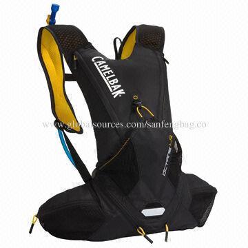 Bicycle Water Bag with Front Zippered Pocket for Additional Storage