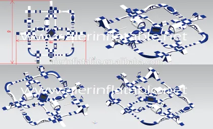 Giant Inflatable Water Park ,Floating Water Park, inflatable Water Park Games