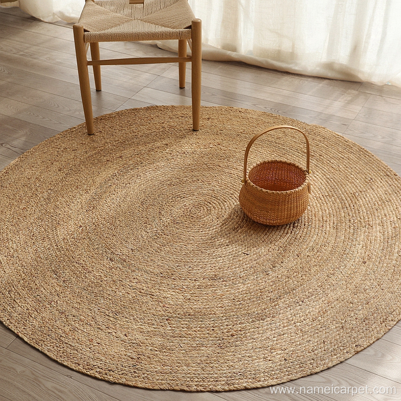Round Water hyacinth carpet rug floor mats
