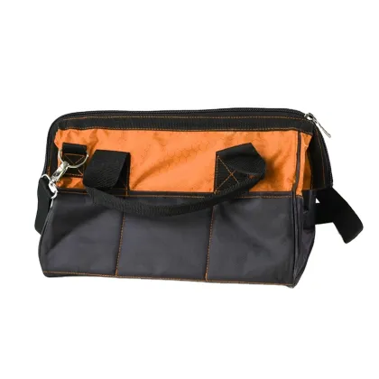 Minimalist Contrast-Colored Shoulder Belt Metal Tool Bag